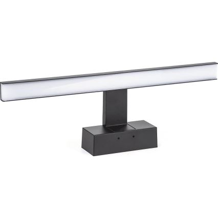 Aigostar - LED-Spiegelleuchte für Badezimmer, 8 W, 230 V, 4000 K, 40 cm, IP44, schwarz