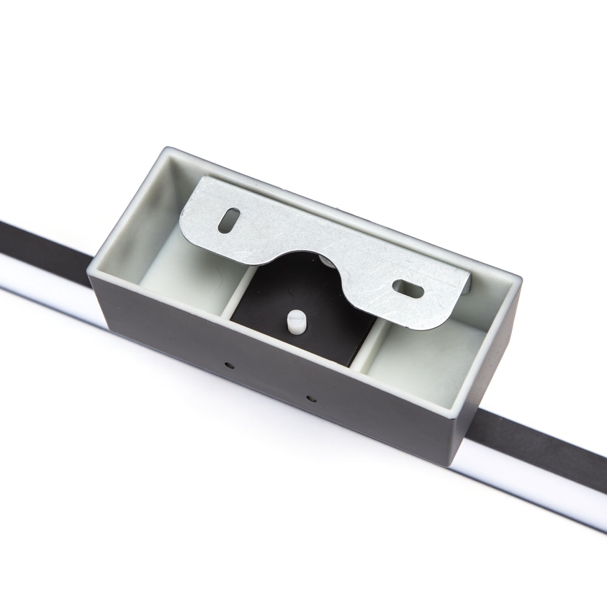 Aigostar - LED-Spiegelleuchte für Badezimmer, 8 W, 230 V, 4000 K, 40 cm, IP44, schwarz