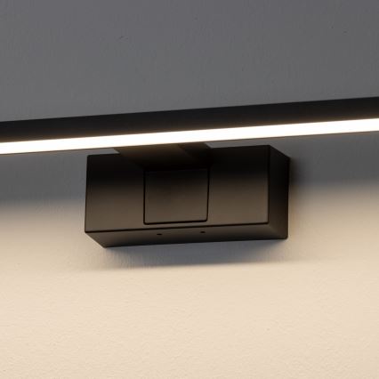 Aigostar - LED-Spiegelleuchte für das Badezimmer / 12W / 230V / 4000K / 60 cm / IP44 / schwarz