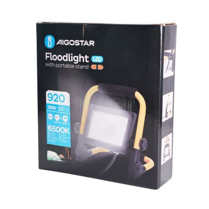Aigostar - LED Strahler mit Stativ LED/10W/230V 6500K IP65