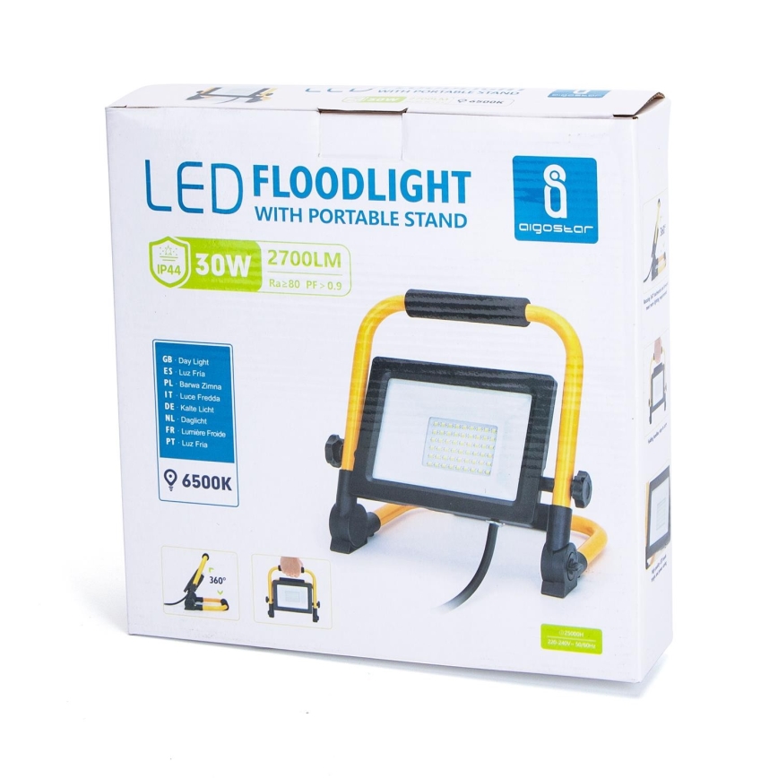 Aigostar - LED-Strahler mit Stativ LED/30W/230V IP44