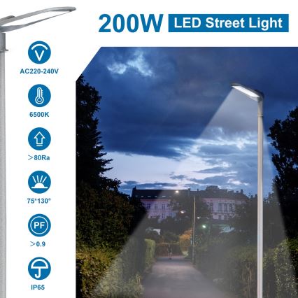 Aigostar - LED-Straßenleuchte LED/200W/230V 6500K IP65