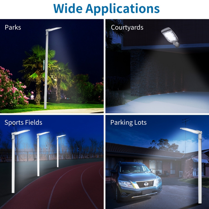 Aigostar - LED-Straßenleuchte SLIM LED/200W/230V 6500K IP65