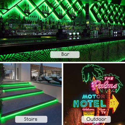 Aigostar - LED-Streifen 350 W / 230 V, 50 m, grün, IP65