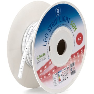 Aigostar - LED-Streifen LED/325W/230V 50m rot IP65