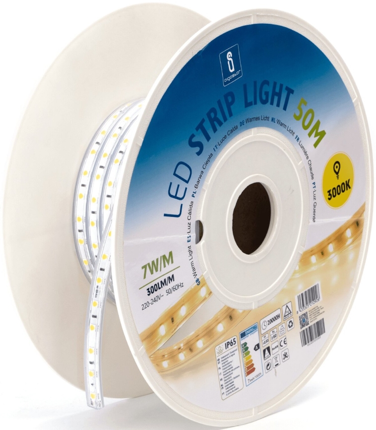 Aigostar - LED-Streifen LED/350W/230V 50m 3000K IP65