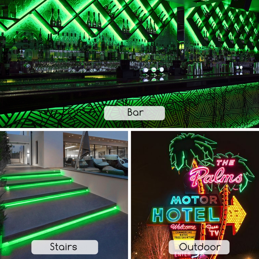 Aigostar - LED-Streifen LED/350W/230V 50m grün IP65