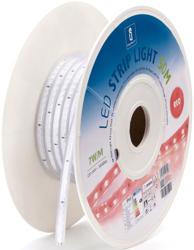 Aigostar - LED-Streifen LED/350W/230V 50m rot IP65