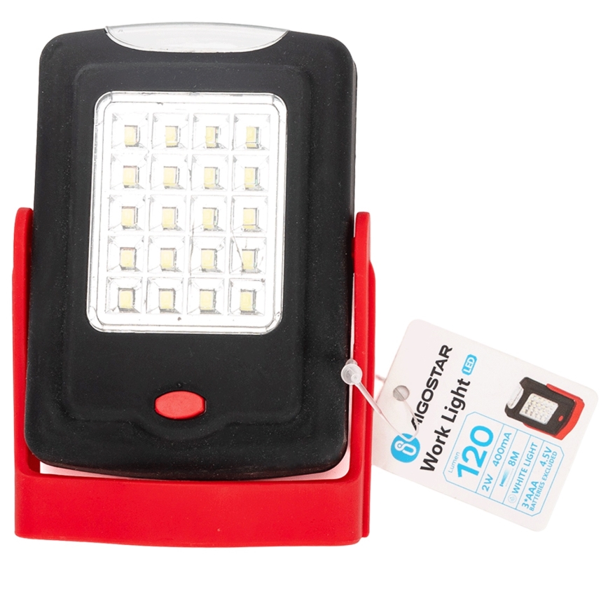Aigostar - LED-Taschenlampe LED/2W/3xAAA IP44