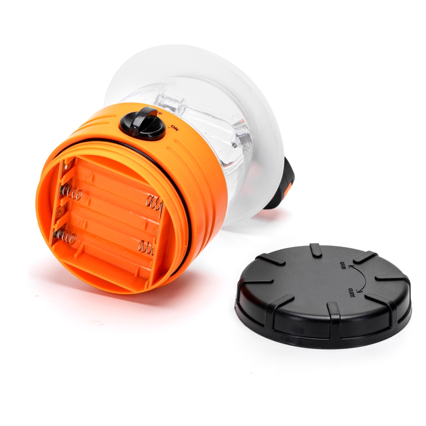Aigostar - LED tragbare Campinglampe LED/4xAA orange
