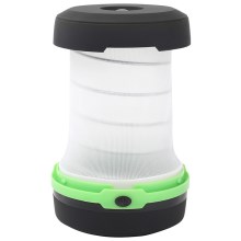 Aigostar - LED Tragbare faltbare Lampe LED/1,4W/3xAA schwarz/grün