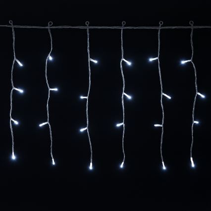 Aigostar - LED-Weihnachts-Lichterkette für den Außenbereich, 100 LEDs, 8 Funktionen, 5x0,4 m, IP44, kaltweiß