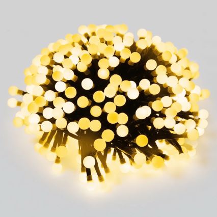 Aigostar - LED-Weihnachts-Lichterkette für den Außenbereich, 50 LEDs, 8 Funktionen, 8 m, IP44, warmweiß