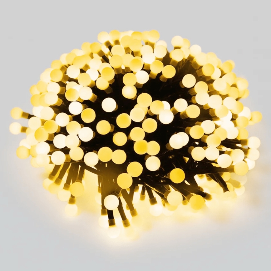 Aigostar - LED-Weihnachts-Lichterkette für den Außenbereich, 50 LEDs, 8 Funktionen, 8 m, IP44, warmweiß