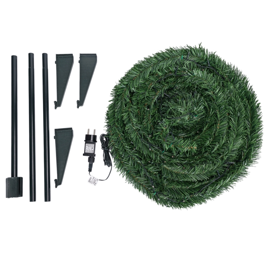 Aigostar - LED-Weihnachtsbaum für den Außenbereich, 100 LEDs, 1,5 m, IP44, grün, warmweiß