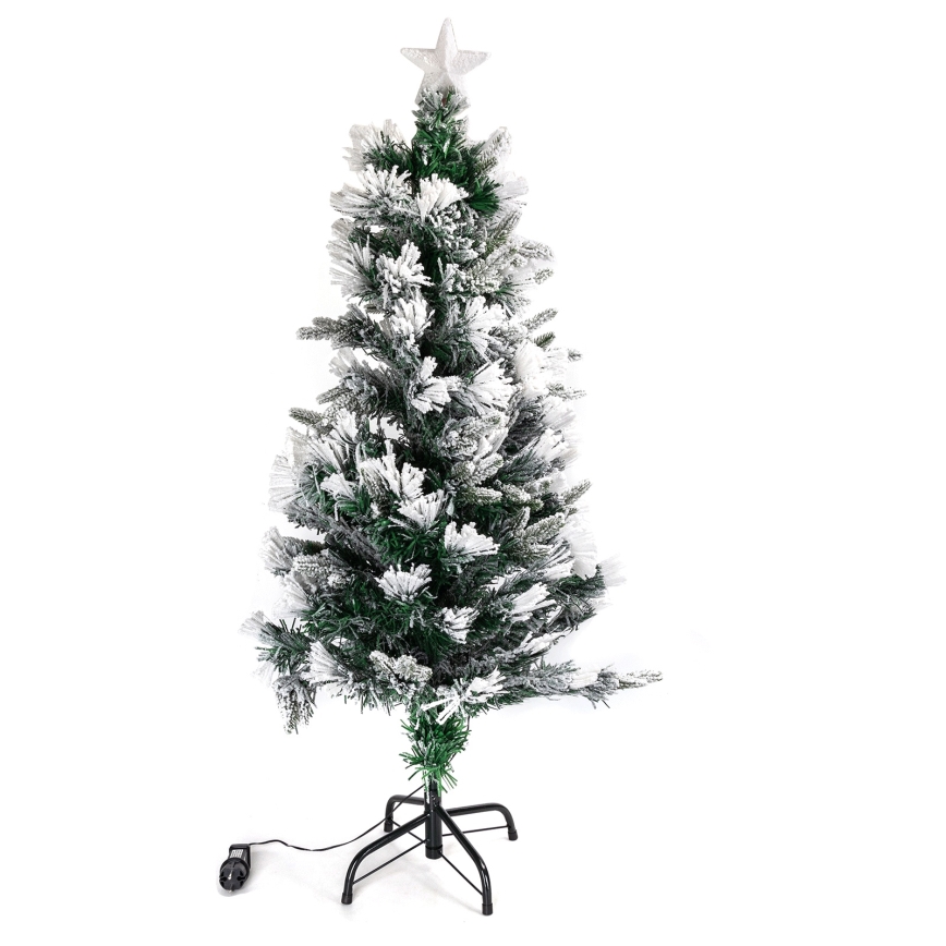 Aigostar - LED-Weihnachtsbaum für den Außenbereich, 125 LEDs, 8 Funktionen, 1,2 m, IP44, warmweiß