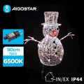 Aigostar - LED-Weihnachtsdeko für den Außenbereich LED/3,6W/31/230V 6500K 90cm IP44 Schneemann