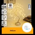 Aigostar - LED Weihnachtsdekoration 108xLED/3xAA/8 Funktionen 45cm warmweiß