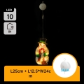 Aigostar - LED-Weihnachtsdekoration LED/3xAAA Schneemann 25cm