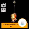 Aigostar - LED-Weihnachtsdekoration LED/3xAAA Weihnachtsmann auf Skiern 23cm