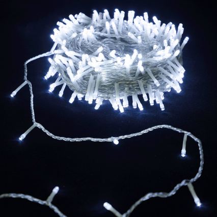 Aigostar - LED-Weihnachtskette 100xLED/3xAA 10,3m kaltweiß