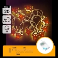 Aigostar - LED Weihnachtskette 20xLED/3xAA 3m warmweiß Rentier