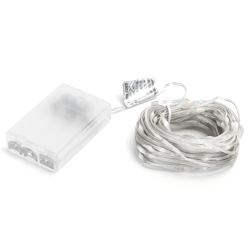 Aigostar - LED-Weihnachtslichterkette 100xLED/3xAA 10,3m mehrfarbig