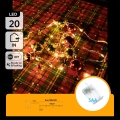 Aigostar - LED-Weihnachtslichterkette 20 LEDs / 3×AA, 2 m, warmweiß