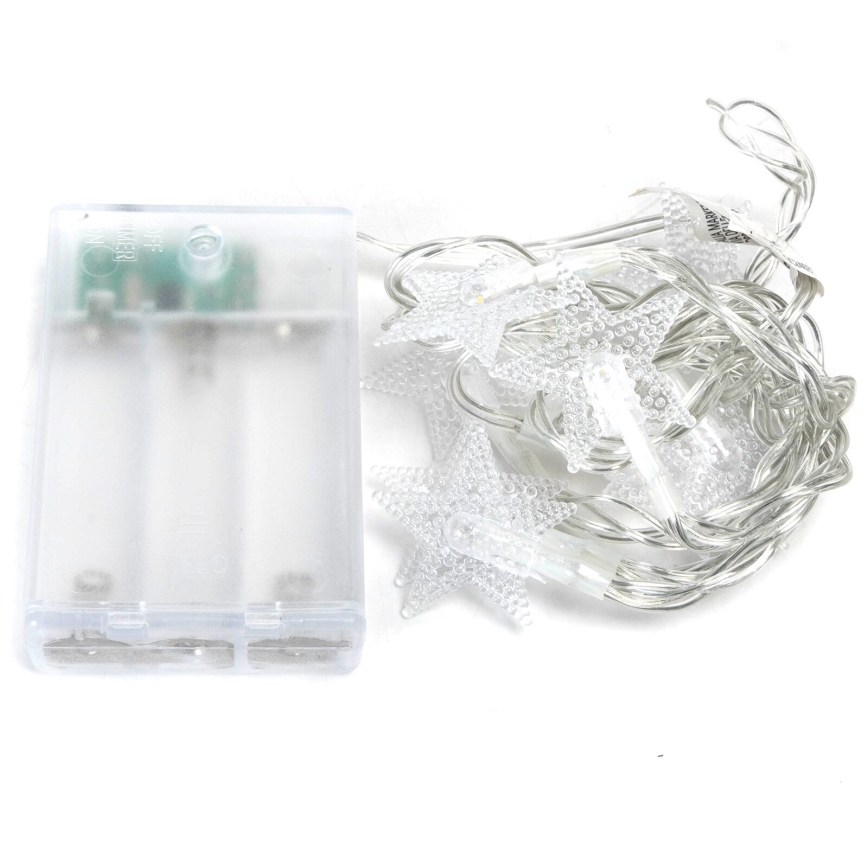 Aigostar - LED-Weihnachtslichterkette 20xLED/3xAA 3,3m Sterne