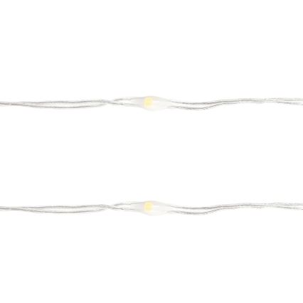 Aigostar - LED-Weihnachtslichterkette 50xLED/3xAA 5,3m warmweiβ