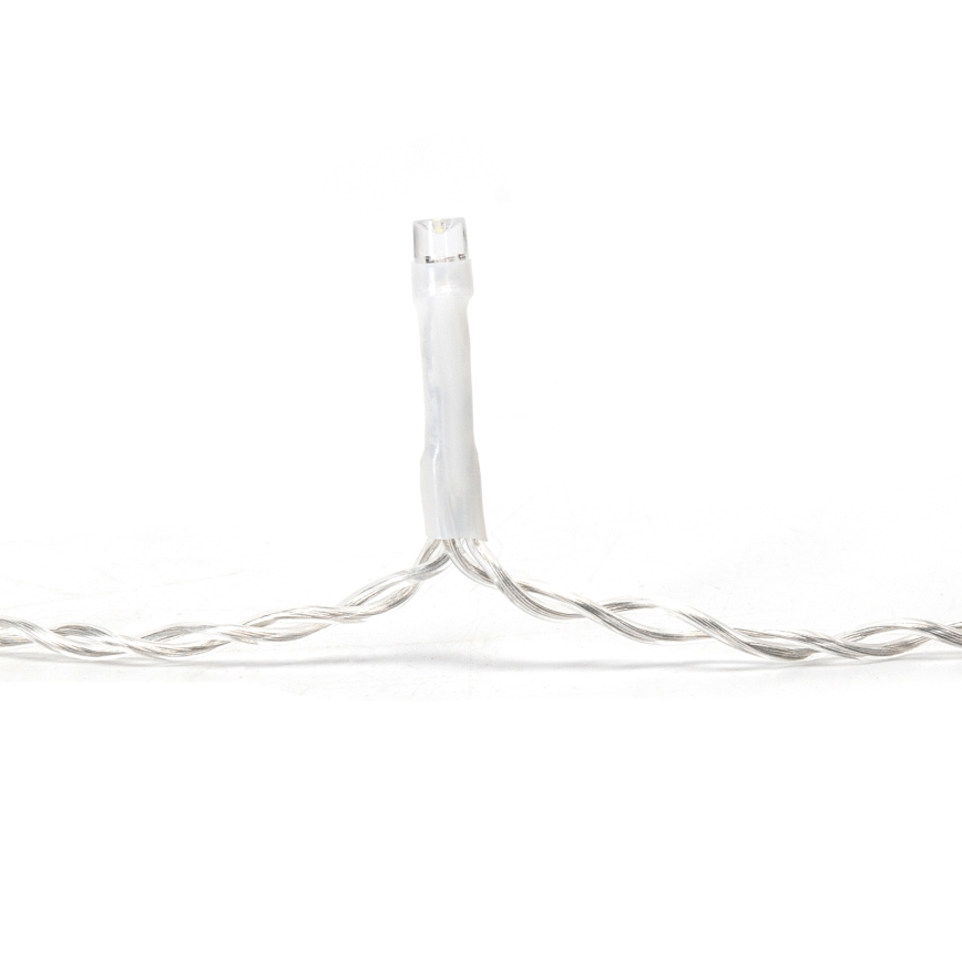 Aigostar - LED-Weihnachtslichterkette für den Außenbereich, 100 LEDs / 8 Funktionen, 8 × 0,4 m, IP44, warmweiß
