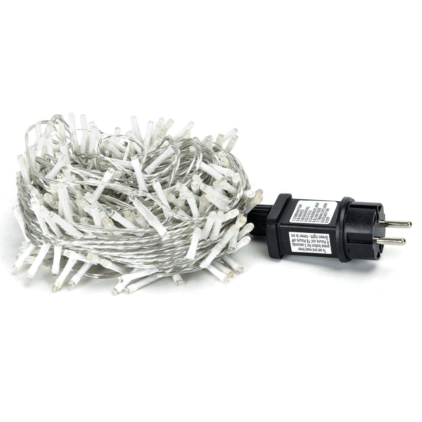 Aigostar - LED-Weihnachtslichterkette für den Außenbereich 200xLED/8 Funktionen 23m IP44 warmweiβ