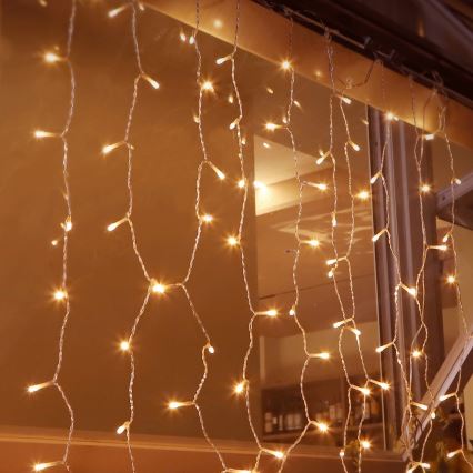 Aigostar - LED-Weihnachtslichterkette für den Außenbereich 200xLED/8 Funktionen 5x2m IP44 warmweiβ