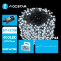 Aigostar - LED-Weihnachtslichterkette für den Außenbereich 400xLED/8 Funktionen 23m IP44 kaltweiß