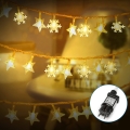Aigostar - LED-Weihnachtslichterkette für den Außenbereich 50xLED/8 Funktionen 8m IP44 warmweiβ