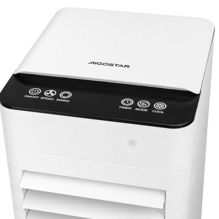Aigostar - Luftkühler 80W/230V weiß + Fernbedienung