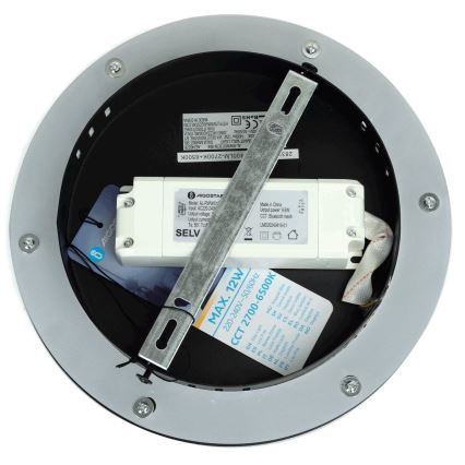 Aigostar - LED dimmbare Wandleuchte MESH Smart LED/12W/230V 2700-6500K schwarz