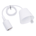 Aigostar - Netzkabel 1xE27/60W/250V weiß