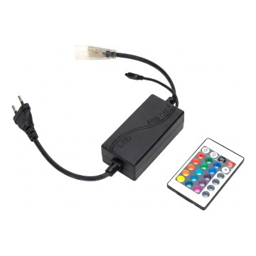 Aigostar - Netzkabel für LED-RGB-Streifen 1000W/230V mit Fernbedienung