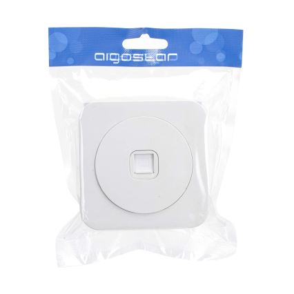 Aigostar - Netzsteckdose mit Rahmen, weiß