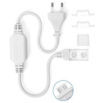 Aigostar - Netzteil für LED-Streifen 10 mm 600W/230V weiß