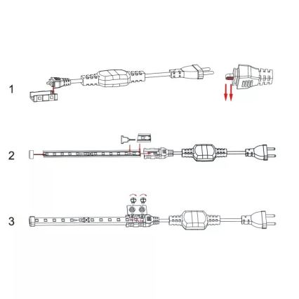 Aigostar - Netzteil für LED-Streifen 8 mm 600W/230V weiß