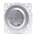 Aigostar - rahmenlose SCHUKO-Steckdose 250 V/16 A, silber