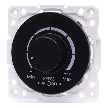 Aigostar - Rahmenloser Dimmer 250 V/10 A, schwarz