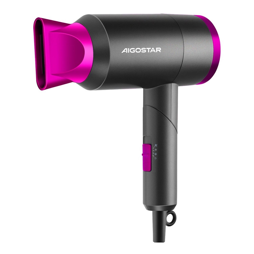 Aigostar - Reise-Haartrockner 1800W/230V violett/schwarz