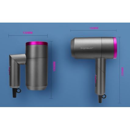 Aigostar - Reise-Haartrockner 1800W/230V violett/schwarz