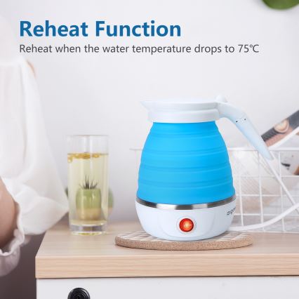 Aigostar - Reise-Wasserkocher 600ml 1000W/230V
