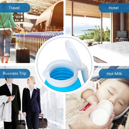 Aigostar - Reise-Wasserkocher 600ml 1000W/230V