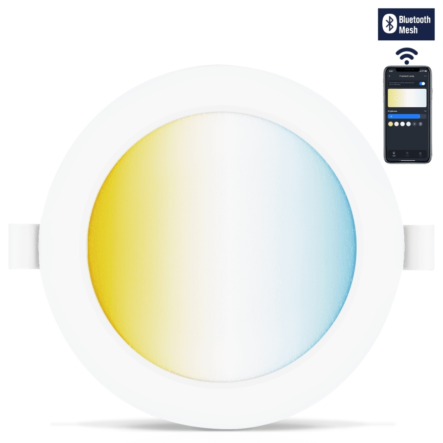 Aigostar - SET 3x Dimmbare LED-Einbauleuchte MESH LED/6W/230V 2700K-6500K d 11,5cm