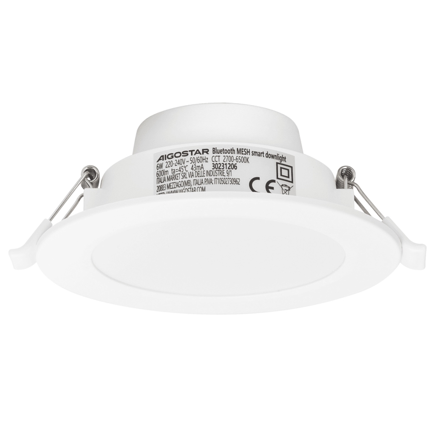 Aigostar - SET 3x Dimmbare LED-Einbauleuchte MESH LED/6W/230V 2700K-6500K d 11,5cm
